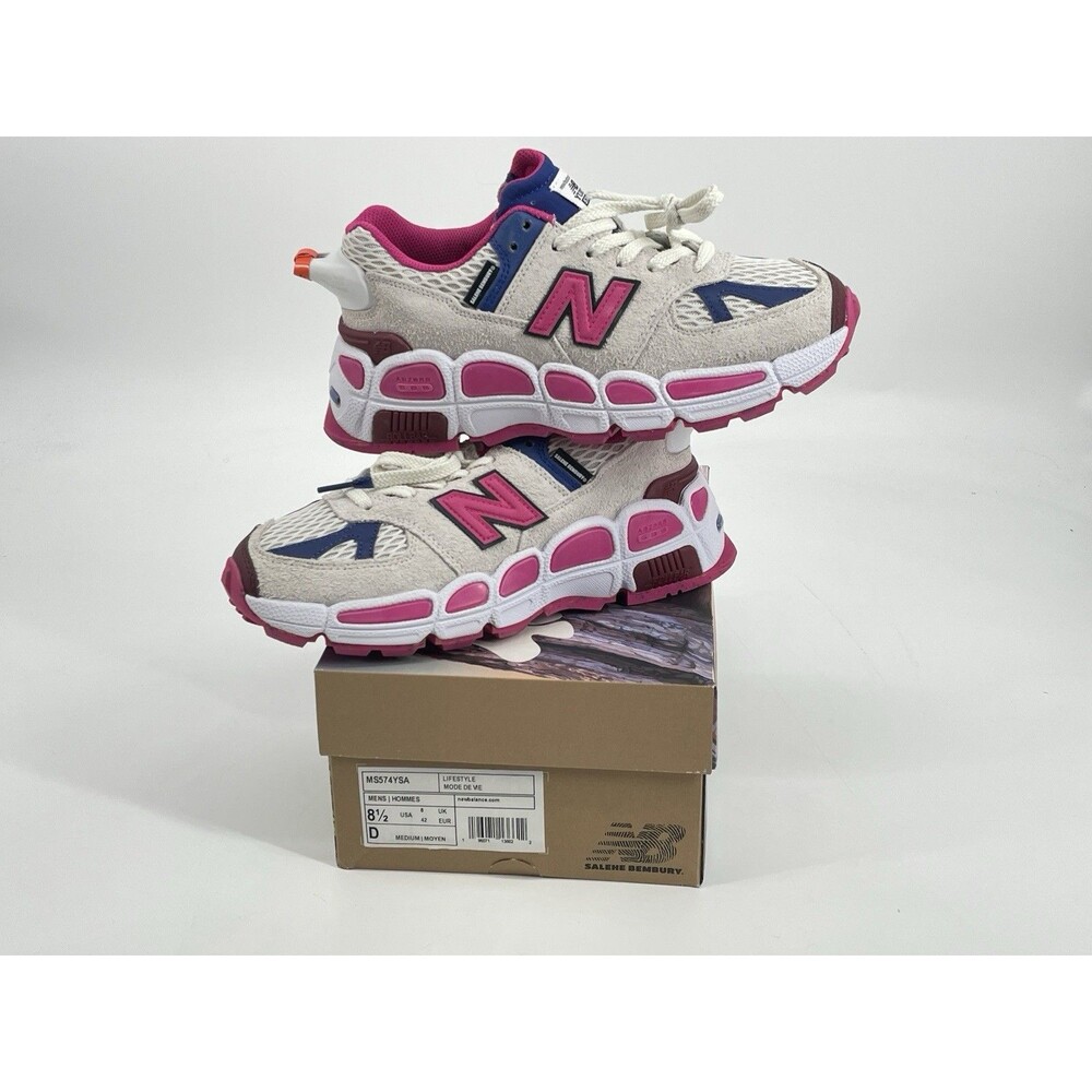 New Balance Salehe Bembury Yurt 574 MS574YSA Pink White DS Mens 8.5 OG Box NEW